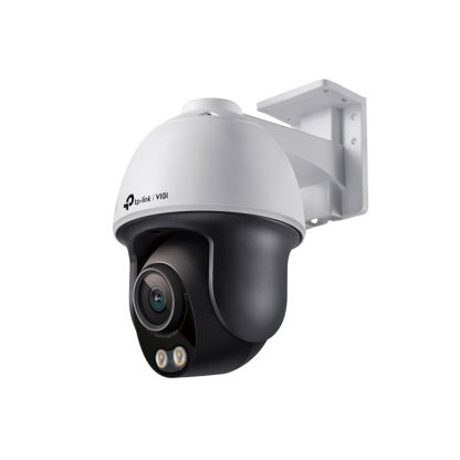 Camera supraveghere rotativa exterior IP Speed Dome Color-Pro PTZ TP-Link VIGI C540S(4MM), 4 MP, 4 mm, microfon si difuzor, lumina calda 30 m, slot card, PoE