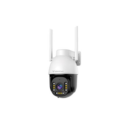 Camera supraveghere IP rotativa Speed Dome PTZ WiFi Vstarcam Full Color CS611Q-X5, 4 MP, IR/lumina alba 20 m, microfon si difuzor, slot card, vizualizare de pe telefon, 5x zoom optic