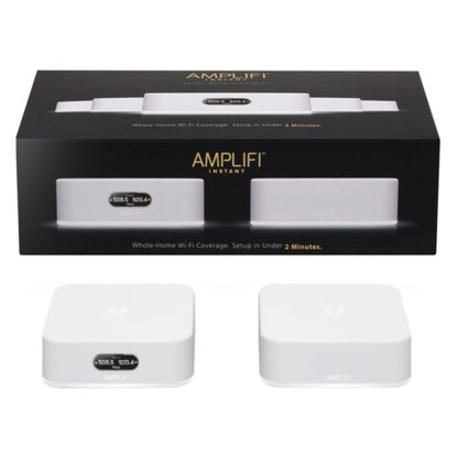 Router wireless cu MeshPoint Ubiquiti AmpliFi Instant AFi-INS, 300 Mbps/867 Mbps, 2.4 / 5 GHz, 3 porturi, ecran tactil