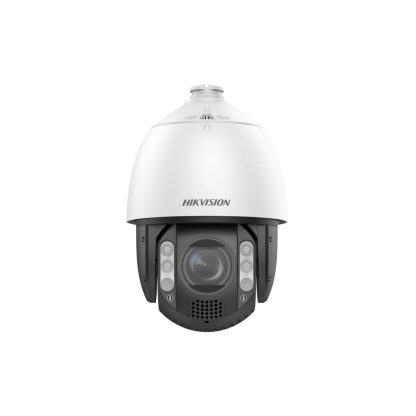 Camera supraveghere rotativa IP Speed Dome PTZ Hikvision ColorVu DS-2DE7A412MCG-EB, 4MP, 6.7 - 80.4 mm, IR 150 m, lumina alba 100 m, 12 x / 16 x, slot card, difuzor, auto tracking, Hi-PoE