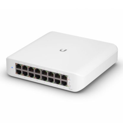 Switch Gigabit cu 16 porturi Ubiquiti UniFi USW-LITE-16-POE, 16 Gbps, 8 porturi PoE, cu management