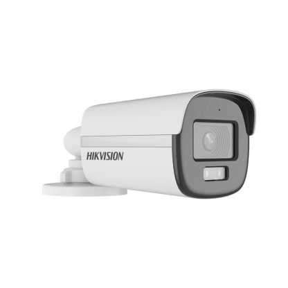 Camera supraveghere exterior Hikvision ColorVu Smart Hybrid Light DS-2CE12KF0T-LFS, 5 MP, IR / lumina alba 40 m, 2.8 mm, microfon