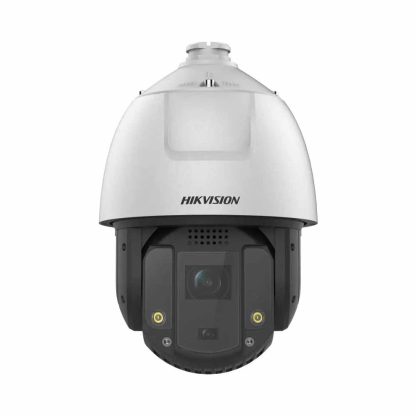 Camera supraveghere IP Speed Dome Hikvision AcuSense DarkFighter DS-2DE7S425MW-AEB(F1)(S5), 4 MP, 4 mm, IR 200 m, lumina alba 30, slot card, PoE