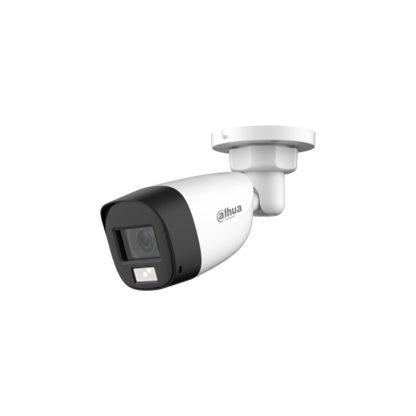 Camera supraveghere exterior cu iluminare duala Dahua HAC-HFW1500CL-IL-A-0360B-S2, 5 MP, IR/lumina alba 20 m, 3.6 mm, microfon