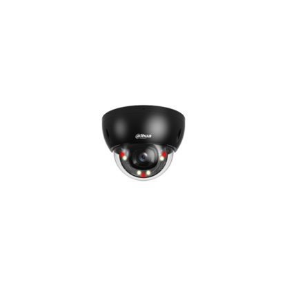 Camera supraveghere IP Dome cu iluminare duala Dahua WizSense IPC-HDBW2449E-S-IL-0280B, 4 MP, 2.8 mm, IR/lumina calda 30 m, slot card, microfon, PoE, protectie perimetrala