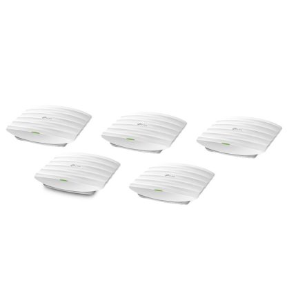 Acces Point wireless TP-Link EAP245(5-pack), 2 porturi, 2.4/5.0 GHz, 1750 Mbps, PoE/PoE Pasiv, 5 bucati