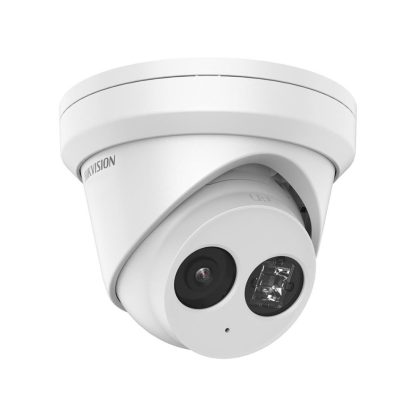 Camera supraveghere IP Dome AcuSense Hikvision DS-2CD2383G2-I28, 8 MP, IR 30 m, 2.8 mm, slot card, PoE