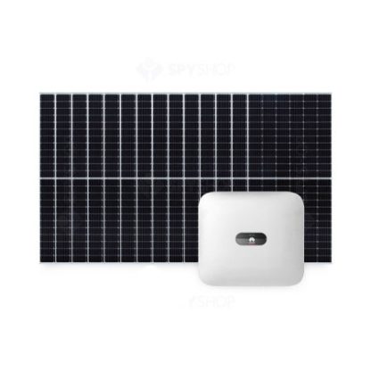 Sistem fotovoltaic 6 kW, invertor Trifazat On Grid WiFi si 14 panouri Canadian Solar, 120 celule, 460 W