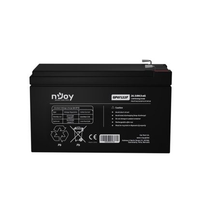 Acumulator AGM nJoy GP07122F, 12V, 26.5W / celula, 7 Ah