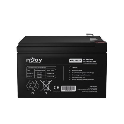 Acumulator AGM nJoy GP12122F, 12V, 44.5W / celula, 12 Ah