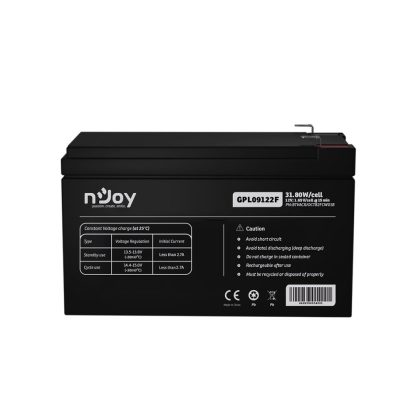 Acumulator AGM nJoy GPL09122F, 12V, 31.80W / celula, 9 Ah