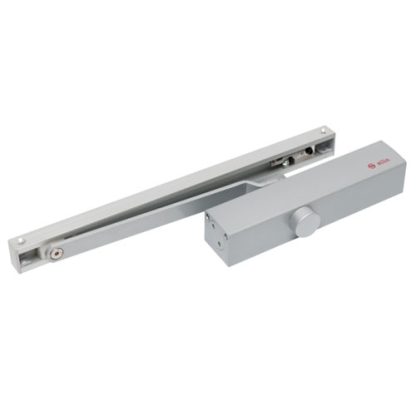 Amortizor hidraulic cu sina pentru usa SA-8033-sv, 60-85 Kg, argintiu, aluminiu