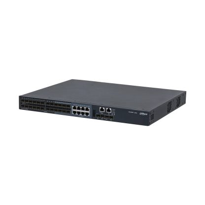 Switch cu 28 de porturi Gigabit Dahua AS5600-24GF4XF, 16000 MAC, 10/100/1000 Mbps, 4 SFP+, 598 Gbps, 128 Mpps, Layer 3, cu management