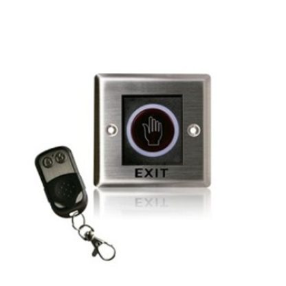 Buton cerere iesire cu telecomanda ZKTeco ACC-PUSH-K2S, NO/NC/COM, indicator LED, aparent