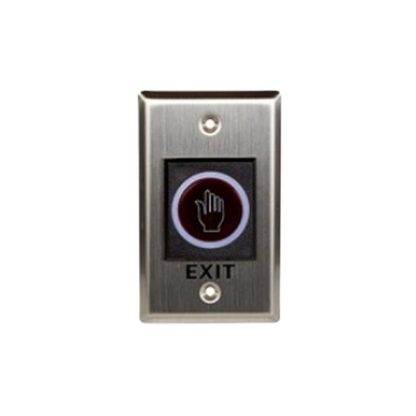 Buton cerere iesire touchless ZKTeco ACC-ECO-PUSH-TLEB102, NO/NC/COM, indicator LED, ingropat