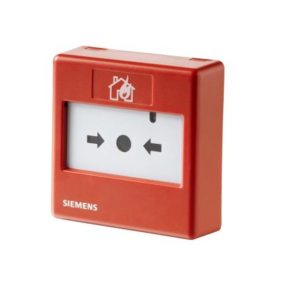 Buton de incendiu adresabil Siemens FDME231, resetabil, IP44, 10 bucati