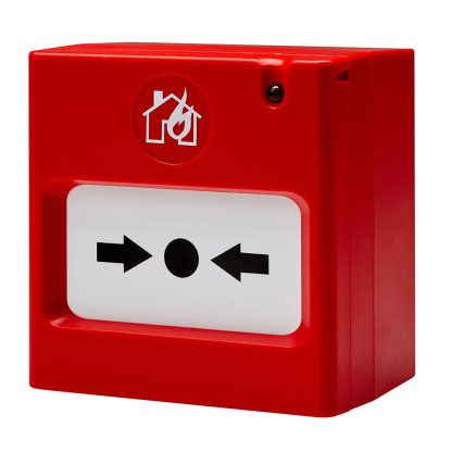 Buton de incendiu adresabil Teletek SENSOIRIS MCP150, aparent, izolator scurtcircuit, ABS