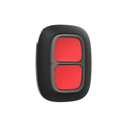 Buton de panica wireless Ajax DoubleButton BL, 2 butoane, 868 MHz, RF 1300 m, negru