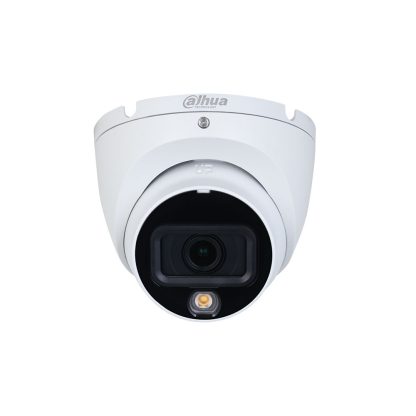 Camera supraveghere Dome cu iluminare duala Dahua HAC-HDW1500TLM-IL-A-0280B-S2, 5 MP, IR/lumina alba 20 m, 2.8 mm, microfon