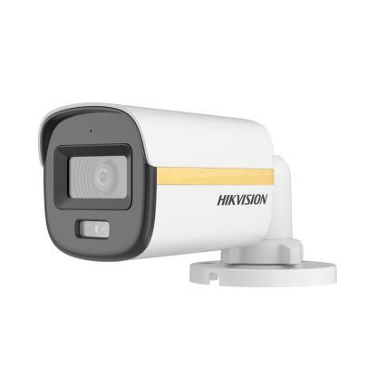 Camera de supraveghere exterior Hikvision ColorVU DS-2CE10DF3T-LSE, 2 MP, 2.8 mm, IR/Lumina alba 30/20 m, PoC, microfon