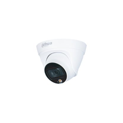 Camera supraveghere IP Dome Dahua Full Color IPC-HDW1239T-A-LED-S5, 2 MP, lumina alba 10 m, 2.8 mm, PoE