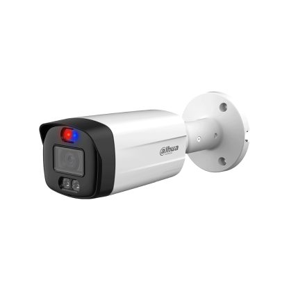 Camera supraveghere de exterior cu iluminare duala Dahua Active Deterrence HAC-ME1809TH-A-PV-0360B-S2, 4K, lumina alba/IR 40 m, 3.6 mm, microfon