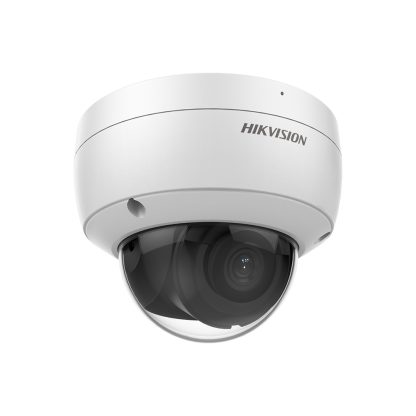 Camera supraveghere IP Dome Hikvision AcuSense DS-2CD2123G2-IU(2.8MM)(D), 2MP, IR 30 m, 2.8 mm, slot card, microfon, PoE