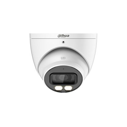 Camera supraveghere Dome cu iluminare duala Dahua HAC-HDW1801T-IL-A-0280B-S2, 4K, IR/lumina alba 40 m, 2.8 mm, microfon