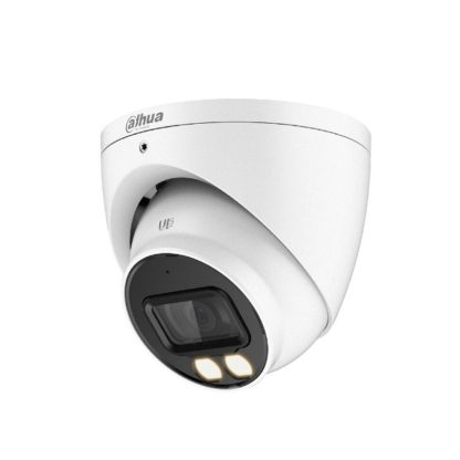 Camera supraveghere Dome Dahua Full Color HAC-HDW1239T-A-LED-0280B-S2, 2 MP, lumina alba 40 m, 2.8 mm, microfon