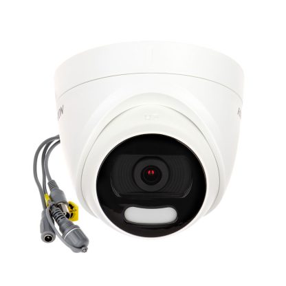 Camera supraveghere Dome HikVision ColorVu DS-2CE72DFT-F28, 2 MP, lumina alba 20 m, 2.8 mm