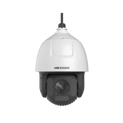 Camera supraveghere rotativa IP Speed Dome PTZ DarkFighter Hikvision DS-2DF7C445IXR-AEL(T5), 4 MP, 5.9 - 265.5 mm, IR 300 m, Hi-PoE, auto tracking, slot card, zoom 45x