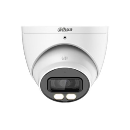 Camera supraveghere Dome cu iluminare duala Dahua HAC-HDW1509T-IL-A-0280B-S2, 5 MP, IR 40 m, lumina alba 40 m, 3.6 mm, microfon