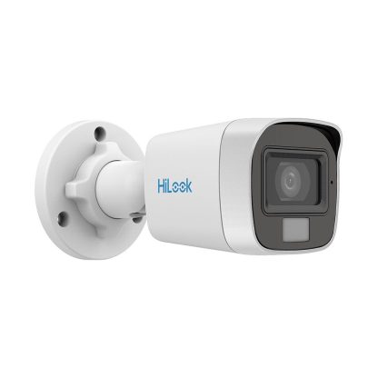 Camera supraveghere exterior cu iluminare duala Hikvision HiLook Smart Hybrid Light THC-B129-LPS, 2 MP, 2.8 mm, IR/lumina alba 20 m, microfon