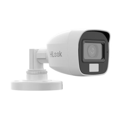 Camera supraveghere exterior cu iluminare duala Hikvision HiLook THC-B157-LPS, 5 MP, 2.8 mm, IR/lumina alba 20 m, microfon