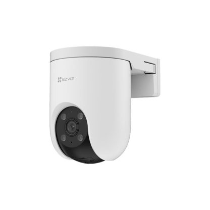 Camera supraveghere exterior cu iluminare duala IP Wi-Fi PT EZVIZ CS-H8C-8MP, 8MP, 4 mm, 2.4 GHz, IR/ lumina alba 30 m, sirena, auto-tracking, microfon si difuzor, slot card