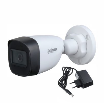 Camera supraveghere exterior Dahua HAC-HFW1200C, 2 MP, IR 30 m, 2.8 mm + alimentator cadou