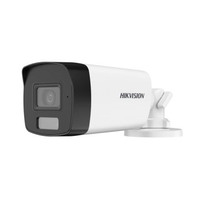 Camera supraveghere exterior Hikvision Smart Hybrid Light DS-2CE17D0T-LFS, 2 MP, IR 40 m, lumina alba 40 m, 2.8 mm, microfon