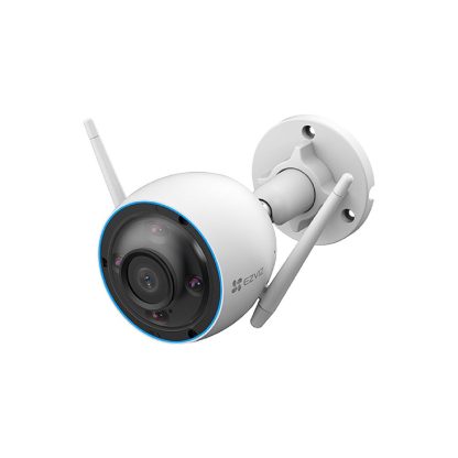 Camera supraveghere exterior IP Wi-Fi EZVIZ CS-H3-3K, 5 MP, 2.8 mm, IR/lumina alba 30 m, microfon si difuzor, aplicatie mobila, slot card