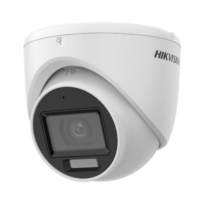 Camera supraveghere Dome Hikvision Smart Hybrid Light DS-2CE76D0T-LMFS(2.8MM), 2 MP, IR 30 m, lumina alba 20 m, 2.8 mm