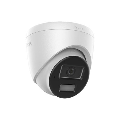 Camera supraveghere IP Dome Hybrid Light Hikvision HiLook IPC-T220HA-LUF/SL, 2 MP, 2.8 mm, IR / lumina alba 30 m, detectie oameni / vehicule, slot card, microfon, PoE