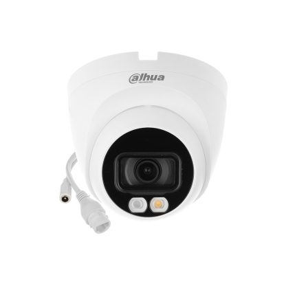 Camera supraveghere IP Dome cu iluminare dubla Dahua WizSense IPC-HDW2249T-S-IL-0280B, 2 MP, 2.8 mm, IR / lumina alba 30 m, slot card, PoE