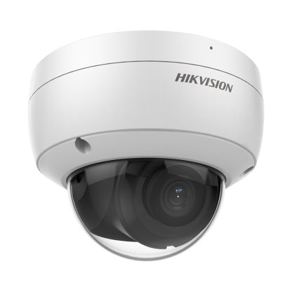 Camera supraveghere IP Dome Hikvision AcuSense DS-2CD2163G2-IU2, 6 MP, IR 30 m, 2.8 mm, microfon, slot card, PoE