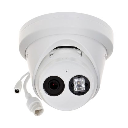 Camera supraveghere IP Dome Hikvision AcuSense DS-2CD2343G2-IU-28, 4 MP, IR 30 m, 2.8 mm, microfon, slot card, PoE