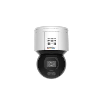 Camera supraveghere rotativa IP Speed Dome PTZ Hikvision Full Color DS-2DE3A400BW-DE(F1)(T5), 4 MP, lumina alba 30 m, 4 mm, slot card, microfon si difuzor, PoE