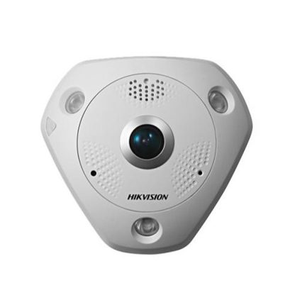 Camera supraveghere IP Dome Hikvision Fisheye DS-2CD6365G0E-IVS, 6 MP, IR 15 m, 1.27 mm, microfon