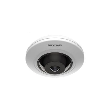 Camera supraveghere IP Dome tip Fisheye Hikvision DS-2CD2955G0-ISU, 5 MP, 1.05 mm, IR 8 m, slot card, microfon, vizualizare de pe telefon, PoE