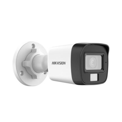 Camera supraveghere IP exterior cu iluminare duala Hikvision Hybrid Light DS-2CE16K0T-LPFS, 3K, 3.6 mm, IR 25 m, lumina alba 20 m, microfon