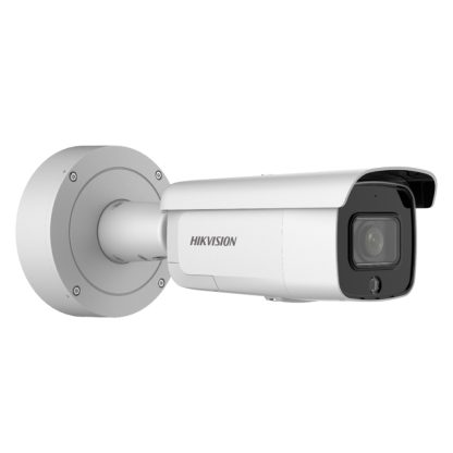 Camera supraveghere IP exterior Hikvision AcuSense DarkFighter DS-2CD2646G2-IZSU/SL, 4 MP, IR 60 m, 2.8 - 12 mm, motorizat, microfon, stroboscop, slot card, PoE