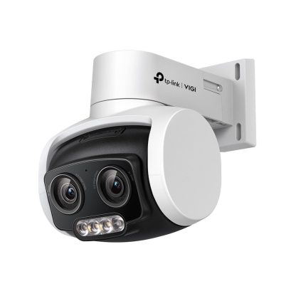 Camera supraveghere IP Speed Dome PT cu lentila duala TP-LINK Full Color VIGI C540V, 4 MP, 4 - 12 mm, IR/lumina alba 30 m, microfon si difuzor, slot card, active defense, clasificare si detectie om/vehicul, vizualizare de pe telefon, PoE, auto tracking