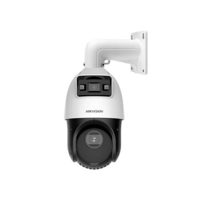 Camera supraveghere rotativa IP Speed Dome PTZ Duala Hikvision TandemVu DS-2SE4C415MWG-E14F0, 4 MP, 4.8-72 mm / 2.8 mm, motorizat, IR 100 m, lumina alba 30 m, x15,slot card, PoE+